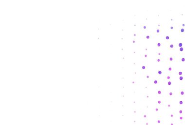 Küreli açık mor vektör deseni. Doğa tarzında bulanık halkaları olan güzel renkli çizimler. Poster ve web siteleri için tasarım.