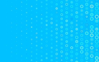 Kabarcıklı hafif BLUE vektör arkaplanı. Doğa tarzında renkli baloncuklu soyut illüstrasyon. Marka kitabınız için yeni şablon.