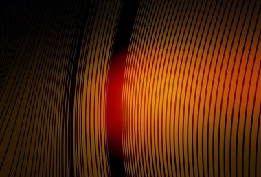 Eğri çizgileri olan koyu turuncu vektör düzeni. Yaratıcı illüstrasyon, yarım tonlu ve eğimli. Web siteniz için soyut tasarım.