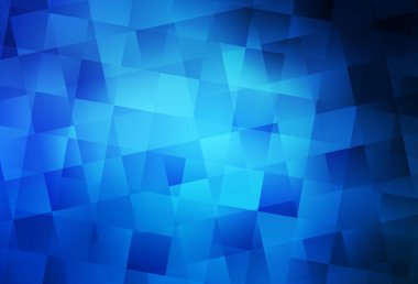 Eşkenar dörtgenli koyu mavi vektör şablonu. Dikdörtgenli soyut gradyan çizimi. Reklamınız, posteriniz, afişiniz için en iyi tasarım.