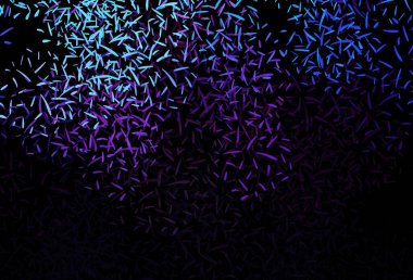 Koyu pembe, düz çizgileri olan mavi vektör arkaplan. Soyut şablon üzerinde çizgileri olan renkli, parlak bir illüstrasyon. Reklamlar, posterler, afişler için desen.