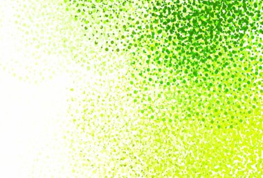 Açık yeşil, benekli sarı vektör arka plan. Doğa tarzında bulanık halkaları olan güzel renkli çizimler. Poster ve web siteleri için tasarım.