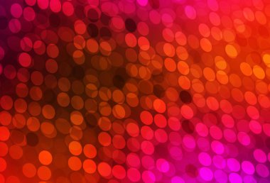 Açık Pembe, benekli kırmızı vektör arka planı. Doğa tarzında bulanık halkaları olan güzel renkli çizimler. Fütürist reklamlar ve kitapçıklar için şablon.