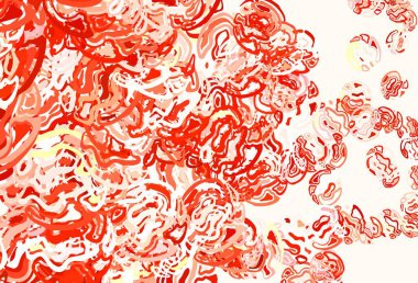 Soyut şekilli açık kırmızı vektör arkaplanı. Soyut tarzda rengarenk gradyan şekilleri olan bir resim. Kartvizitiniz için modern tasarım.