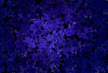 Soyut şekilli koyu mor vektör arkaplan. Modern tarzda değişen renkli kaotik formlar. Bir cep telefonu için arka plan.