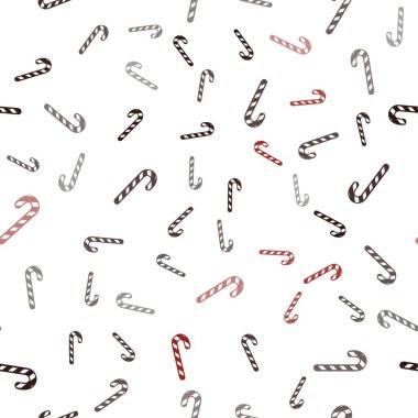 Açık yeşil, kırmızı vektörsüz arkaplan ve lezzetli xmas şekerleri.