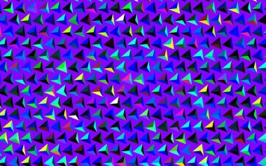 Koyu mavi, yeşil vektör arkaplan, çizgiler, üçgenler. Üçgenli soyut gradyan çizimi. İniş sayfası için modern şablon.