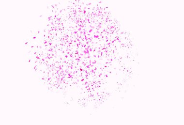 Açık pembe vektör soyut desenli yapraklar. Origami tarzındaki yaprakların gradyanlı karalama çizimi. Duvar kağıtları, boyama kitapları için desen.