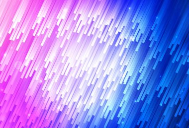 Açık pembe, düz çizgileri olan mavi vektör arkaplan. Renkli çubuklarla, soyut çizimler. Meşgul web siteleriniz için şablon.