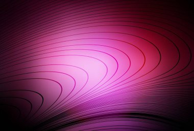 Eğri çizgileri olan koyu pembe vektör deseni. Soyut tarzda gradyan çizgilerle akıllı illüstrasyon. İş tasarımınız için şablon.