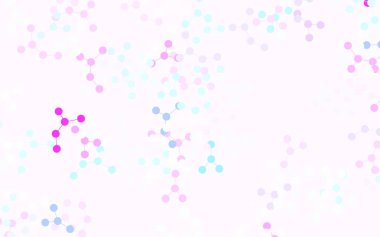 Açık Pembe, Mavi vektör arka planı ve yapay zeka formları. Yapay zeka bağlantılarıyla basit bir şekilde renkli tasarım. Siber yeniliklerin tasviri için tasarım.