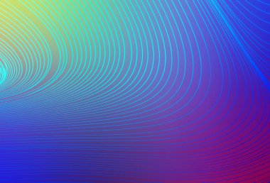 Wry çizgileri ile çok renkli vektör arkaplanı. Soyut ve gradyan renkte renkli çizimler. Reklamınız için yepyeni tasarım..