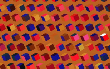 Koyu kırmızı, eşkenar dörtgenli sarı vektör arkaplan. Dikdörtgen şekilli soyut çizimler. Web siteleri için şablon kullanılabilir.