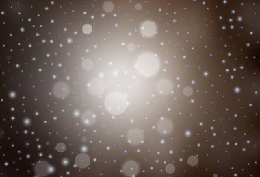 Koyu Kahverengi vektör arkaplanı tatil tarzında. Noel özellikleriyle basit bir gradyan çizimi. Reklamlar, posterler, kitap afişleri için desen.