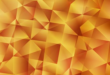 Açık Turuncu vektör soyut mozaik desen. Çokgen tarzda tamamen yeni bir renk çizimi. Cep telefonunun arka planının şablonu.