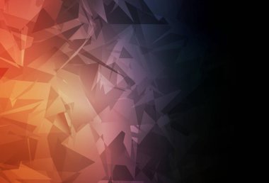 Koyu mavi, çokgen şekilli sarı vektör arkaplan. Rastgele şekillerle soyut tarzda dekoratif tasarım. Kartvizitiniz için modern tasarım.