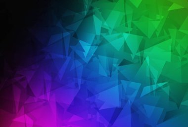 Karanlık Çokrenkli vektör çokgen arkaplan. Zarif üçgenleri olan soyut çizimler. Web siteniz için çokgen tasarım.