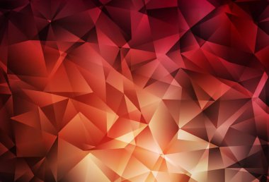 Koyu kırmızı vektör eğimli üçgen desen. Çokgen şekilli bir örnek. Arkaplanlarınız için desenli desen.