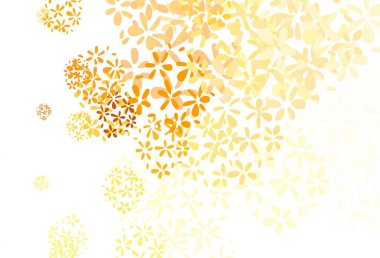 Açık Turuncu Vektör yapraklı arkaplan. Yapraklı modern geometrik soyut çizim. Web siteleri ve pankartlar için desenli desen.