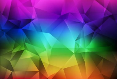 Koyu Çokrenkli vektör soyut çokgen arkaplan. Çokgen şekilli bir örnek. Web siteniz için çokgen tasarım.