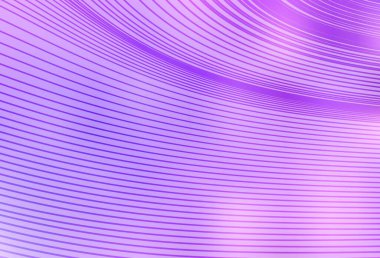 Bükülmüş çizgileri olan açık mor vektör arkaplanı. Eğilimli soyut bir çizim. Fikirlerin için bir örnek..
