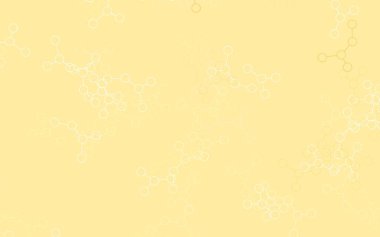 Yapay zeka ağlı hafif turuncu vektör deseni. Yapay zekanın bağlantı ve noktalarıyla soyut illüstrasyon. Poster ve teknoloji sembolü.