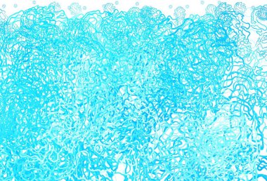 Çember şekilli açık mavi vektör düzeni. Renkli noktalı modern soyut çizimler. Güzel web siteleri için desen.