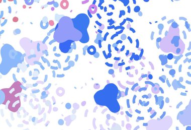 Rastgele biçimlerde ışık çok renkli vektör deseni. Modern tarzda değişen renkli kaotik formlar. Web siteniz için basit tasarım.