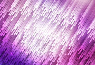 Açık Mor, düz çizgileri olan pembe vektör düzeni. Renkli çubuklarla, soyut çizimler. Reklamınız, posteriniz, afişiniz için en iyi tasarım.