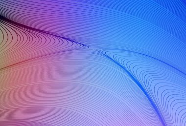 Açık mavi, kırmızı vektör arkaplanı ve ince çizgileri var. Soyut tarzda gradyan çizgilerle akıllı illüstrasyon. Markan için yeni kompozisyon.