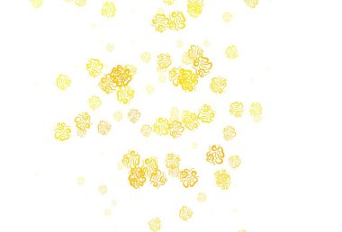 Açık kırmızı, soyut şekilli sarı vektör arkaplan. Soyut gradyan şekilli basit renkli çizimler. Bir cep telefonu için arka plan.