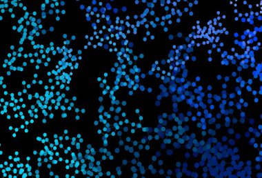 Yapay zeka ağlı koyu mavi vektör deseni. Renkli yapay zeka yapısı, eğimli çizgiler ve noktalar. Teklif verilerinin tanıtımı için akıllı tasarım.