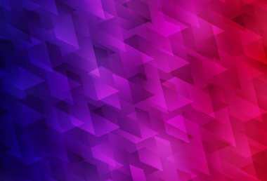 Koyu mor, pembe vektör arkaplan, çokgen tarzında. Soyut stil ve dikdörtgenlerle dekoratif tasarım. Şablon bir arkaplan olarak kullanılabilir.