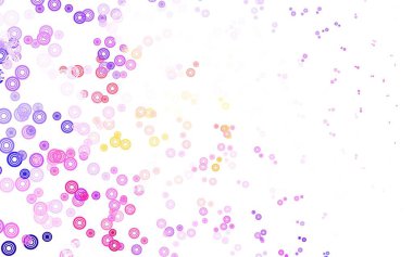 Açık mavi, baloncuklu kırmızı vektör arka planı. Doğa tarzında renkli baloncuklu soyut illüstrasyon. Marka kitabınız için yeni şablon.