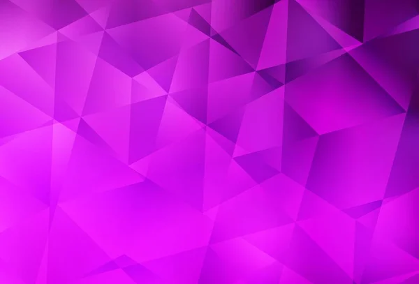 Fond Abstrait Polygone Vectoriel Violet Clair Illustration Polygonale Brillante Composée — Image vectorielle