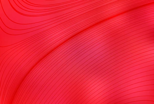 Patrón Vectorial Rojo Claro Con Líneas Dobladas Ilustración Abstracta Brillante — Vector de stock