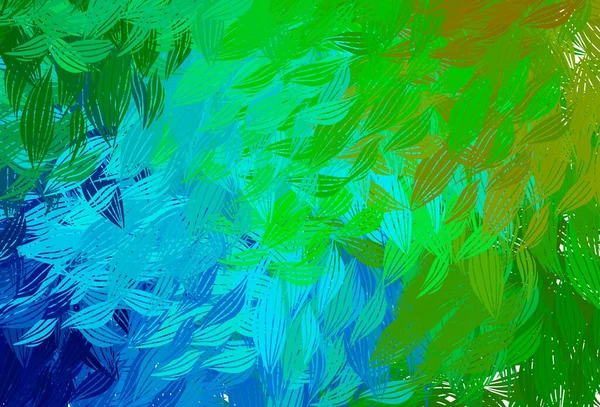 Lichtblauw Groen Vectorpatroon Met Willekeurige Vormen Decoratief Design Abstracte Stijl — Stockvector