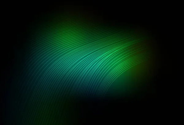 深绿色矢量模糊了明亮的模板 带渐变的彩色抽象图解 为你的工作设计巧妙的设计 — 图库矢量图片