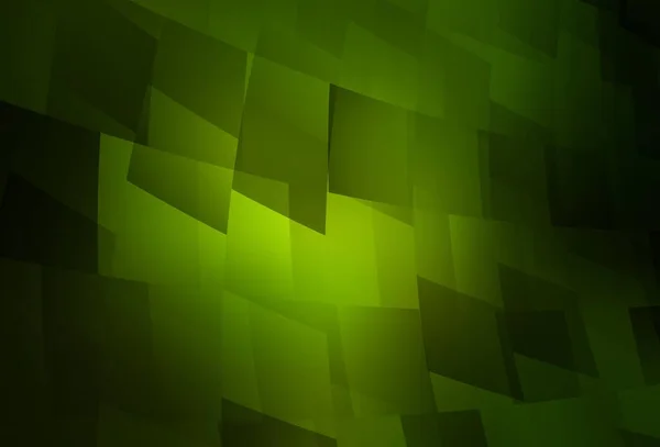Dark Green Vector Background Rectangles Glitter Abstract Illustration Rectangular Shapes — Stock Vector
