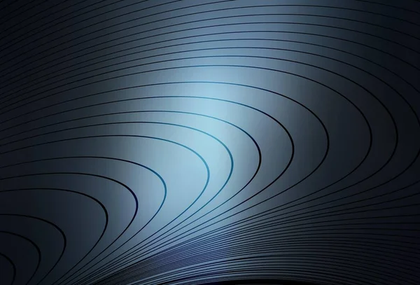Dunkelblaue Vektorschablone Mit Gebogenen Linien Eine Elegante Helle Illustration Mit — Stockvektor