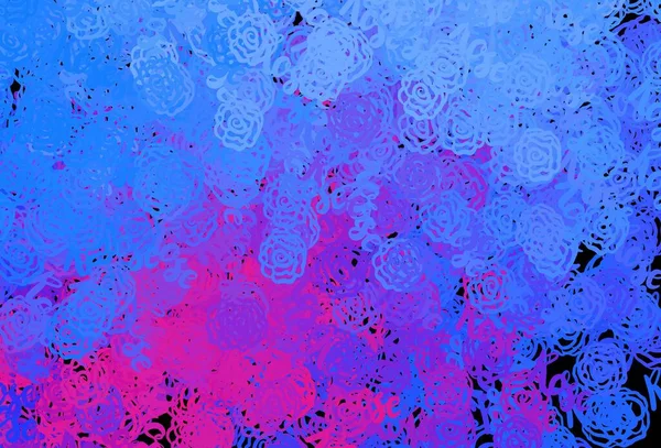 Светло Розовый Голубой Вектор Мемфисами Красочные Хаотические Формы Градиентом Современном — стоковый вектор