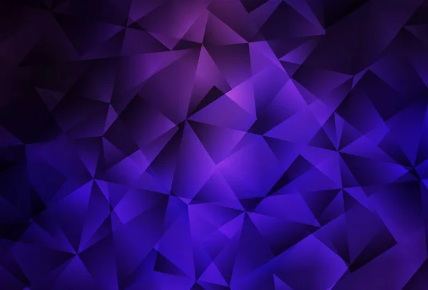 Texture Triangles Gradient Vectoriel Violet Foncé Rose Illustration Polygonale Lumineuse — Image vectorielle