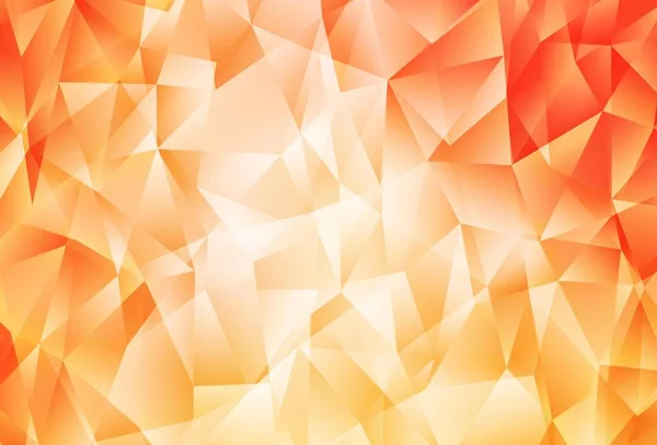 Light Orange Векторный Многоугольный Шаблон Многоугольная Абстрактная Иллюстрация Градиентом Новая — стоковый вектор