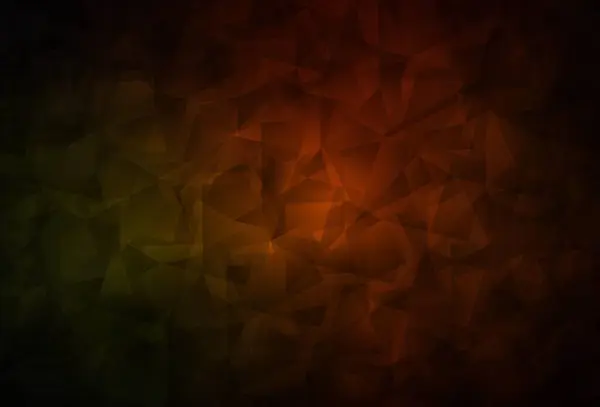 Mörkröd Vektor Polygonal Bakgrund Färgstark Illustration Abstrakt Stil Med Trianglar — Stock vektor