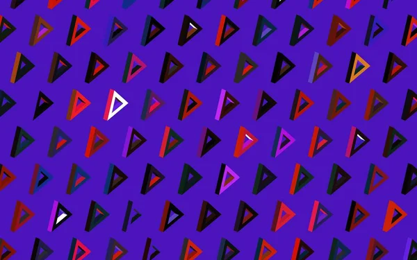 Struttura Vettoriale Multicolore Scura Con Stile Triangolare Illustrazione Astratta Glitter — Vettoriale Stock