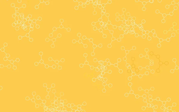 Modèle Vectoriel Orange Clair Avec Réseau Intelligence Artificielle Design Coloré — Image vectorielle
