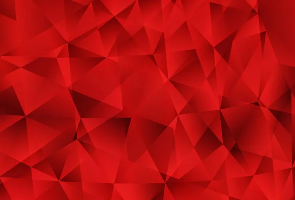 Φωτεινό Κόκκινο Διανυσματικό Πολυγωνικό Φόντο Δημιουργική Απεικόνιση Στυλ Halftone Τρίγωνα — Διανυσματικό Αρχείο