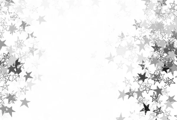 Light Gray Vector Template Sky Stars Glitter Abstract Illustration Colored — Stock Vector
