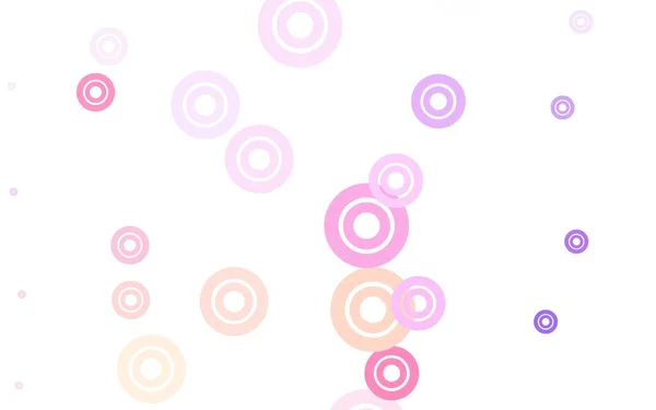 Светло Розовая Желтая Векторная Текстура Дисками Блестящие Абстрактные Иллюстрации Размытыми — стоковый вектор