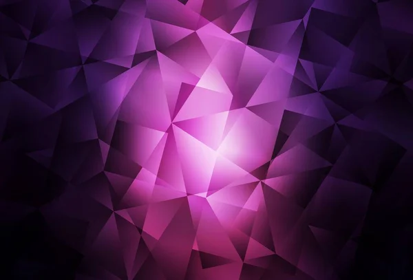 Dark Pink Vetor Abstrato Mosaico Fundo Ilustração Colorida Estilo Poligonal —  Vetores de Stock